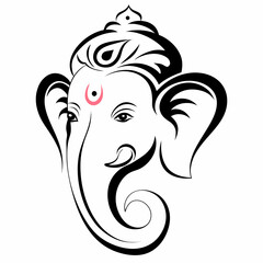 Hindu God Vinayaha Ganapathy Vector illustration stock illustration