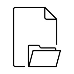 Document and folder icon representing files and organization