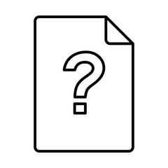 Document with a question mark icon