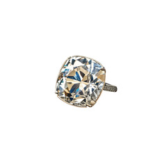 diamond engagement ring 3d render