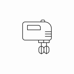 electric hand mixer icon sign vector