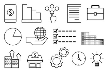 business icons set