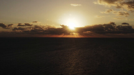 sunset over the sea