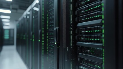 Server racks in a data center