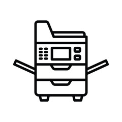 photocopier icon vector design template simple and clean