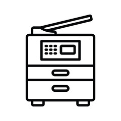 photocopier icon vector design template simple and clean