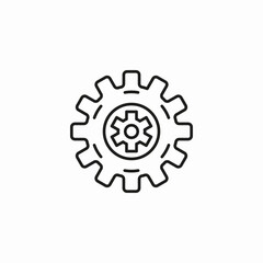 mechanical settings cog icon sign vector