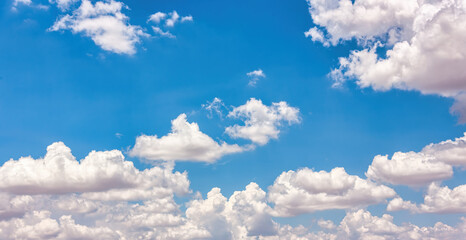 soft cumulus clouds, blue sky, replacement sky design elements , daytime