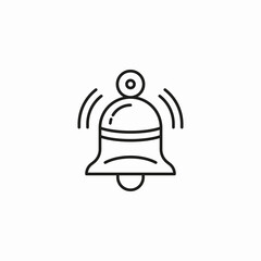 notification bell alert icon sign vector
