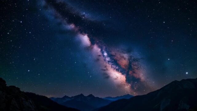 starry night sky with stars