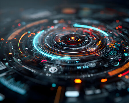 Digital Vortex: Abstract Tech Background