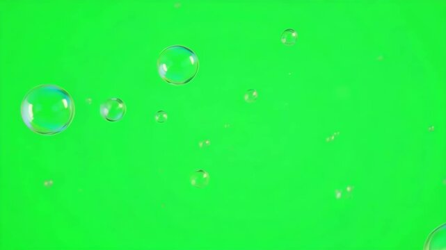 bubbles on green