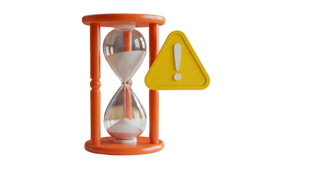 Classic Hourglass Timer with Sand — Wooden-Framed Sandglass Symbolizing Time Management, Deadlines, Patience and Countdown