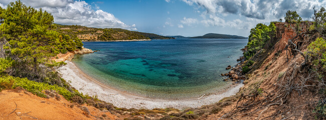 A beach on a Greek island