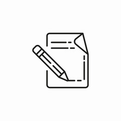 document edit icon icon sign vector