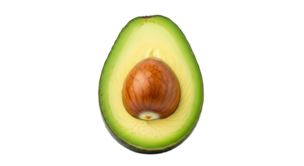 avocado half unveiling natures creamy goodness, a vibrant green jewel