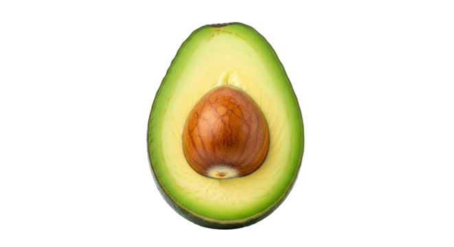 avocado half unveiling natures creamy goodness, a vibrant green jewel