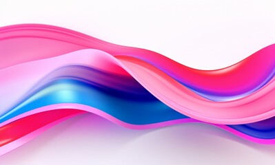 Fototapeta premium Fluid Abstract 3D Splash in Vivid Multicolor