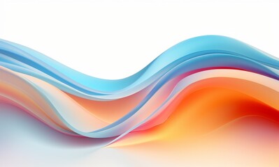 Fluid Abstract 3D Splash in Vivid Multicolor