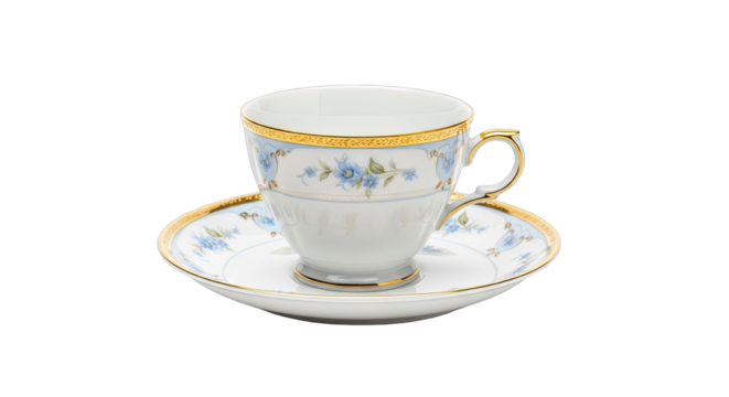 elegant porcelain teacup and saucer a serene moment of tranquility and sophistication