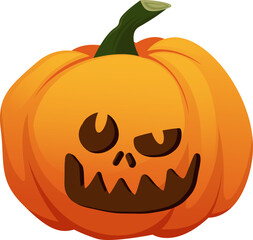 Halloween Scary Pumpkin Illustration