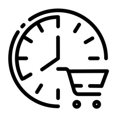 Shopping schedule icon