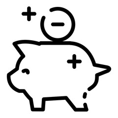 Piggy bank icon
