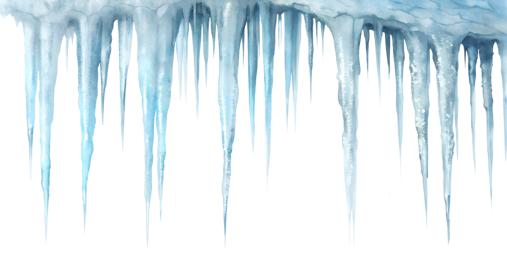 Stunning collection of icicles hanging delicately on a bright white background icicles, winter, cold, frost, ice, water, freeze, delicate, hanging, nature, seasonal, clear, sharp, shapes, drip, beauty