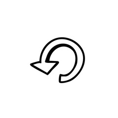 reset icon hand drawn