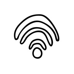 signal sign icon hand drawn