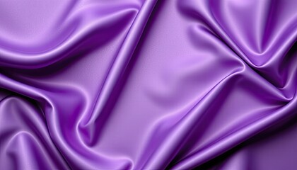 Obraz premium Elegant Purple Satin Fabric with Soft Texture and Luxurious Drapery Perfect for Backgrounds and Textile Design Projects