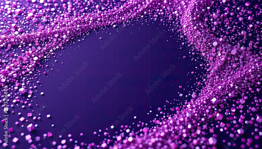 Aufkleber abstract pink purple particles in motion creating a vivid and dynamic background design