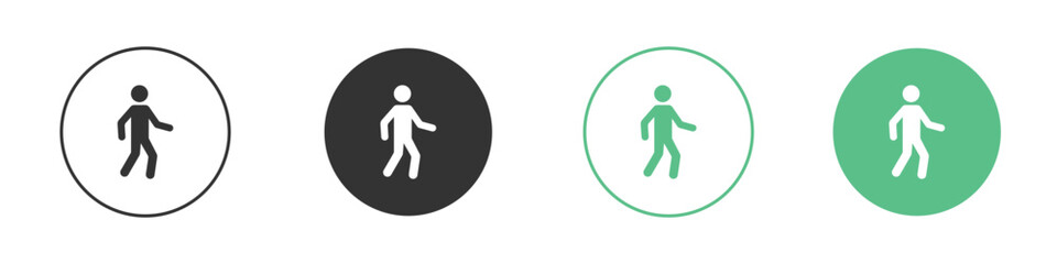 Walking icon for design and web.