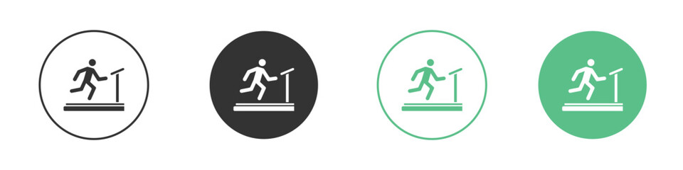 Treadmill icon for design and web.