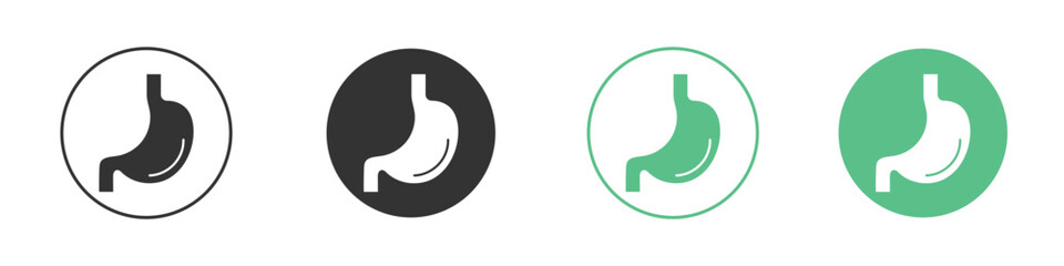 Stomach icon for design and web.