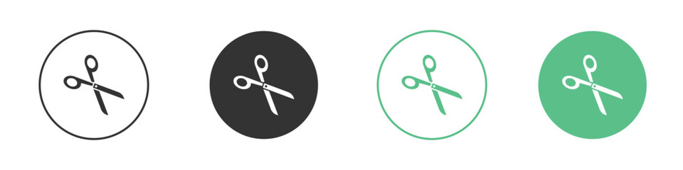 Scissors icon for design and web.