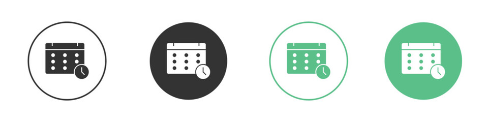 Schedule icon for design and web.