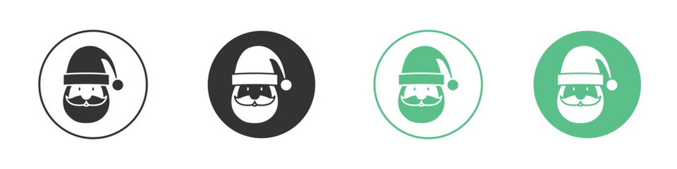Santa Claus icon for design and web.