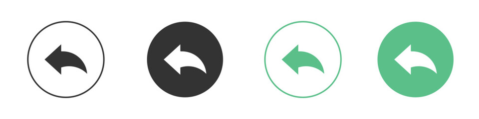 Reply icon for design and web.