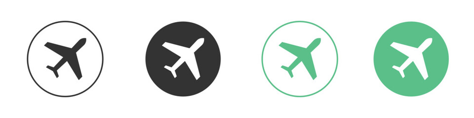Plane icon for design and web.