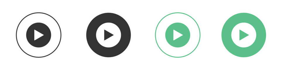 Play icon for design and web.