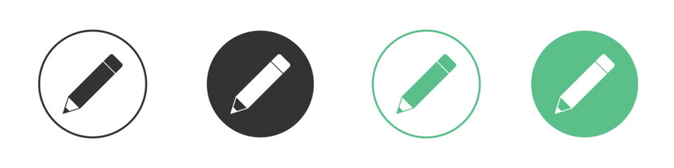 Pencil icon for design and web.
