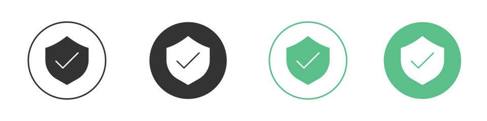 Insured icon for design and web.