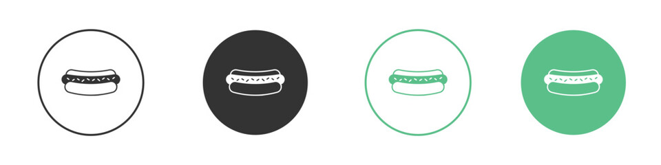 Hot dog icon for design and web.