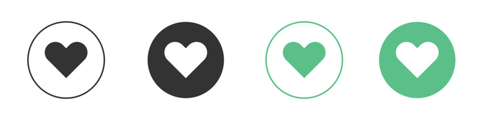 Heart icon for design and web.