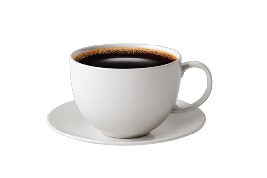 coffee cup isolated on white background hot drink concept