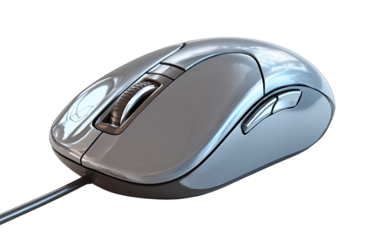computer mouse isolated on white background digital technology concept