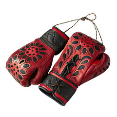 Red & Black Boxing Gloves: Fierce Design, Expert Craftsmanship