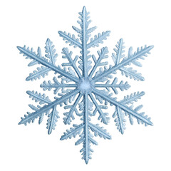 Intricate Snowflake: A Detailed Macro Photograph of a Winter Crystal