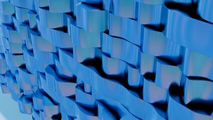 Obraz premium Abstract Blue Wave Pattern